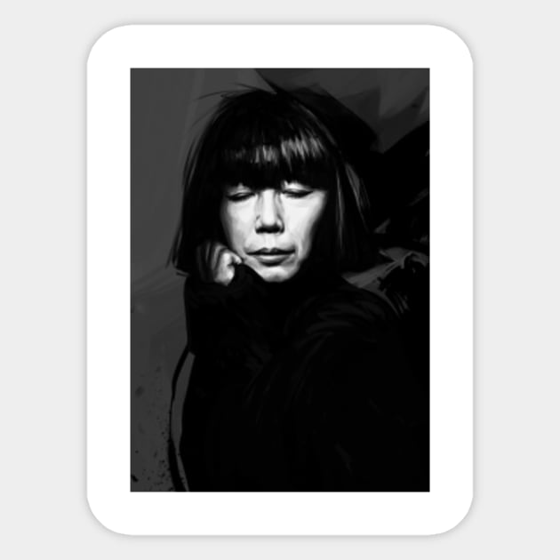 Rei Kawakubo Sticker by dmitryb1